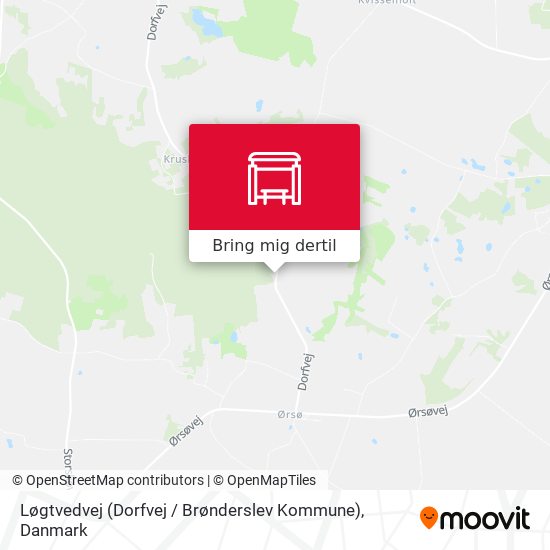 Løgtvedvej (Dorfvej / Brønderslev Kommune) kort