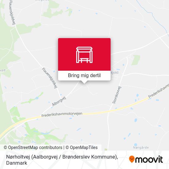 Nørholtvej (Aalborgvej / Brønderslev Kommune) kort