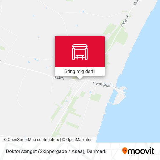 Doktorvænget (Skippergade / Asaa) kort