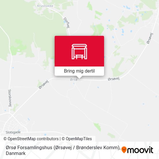 Ørsø Forsamlingshus (Ørsøvej / Brønderslev Komm) kort