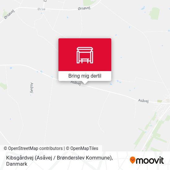 Kibsgårdvej (Asåvej / Brønderslev Kommune) kort