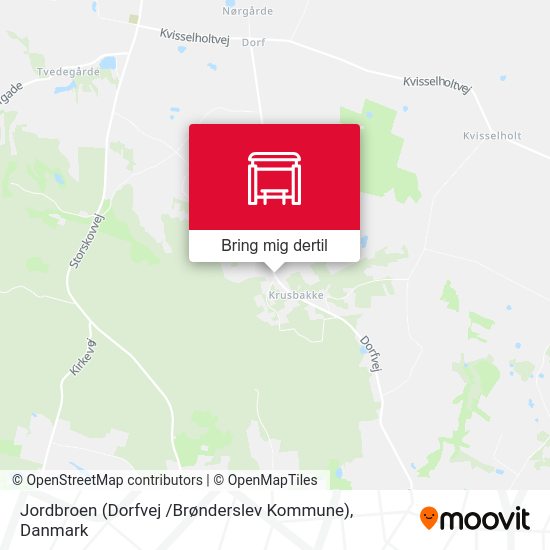 Jordbroen (Dorfvej /Brønderslev Kommune) kort