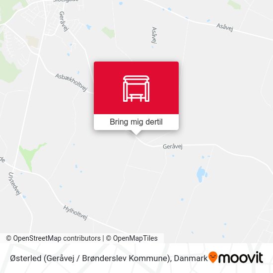 Østerled (Geråvej / Brønderslev Kommune) kort