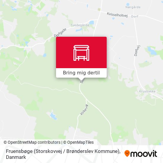 Fruensbøge (Storskovvej / Brønderslev Kommune) kort