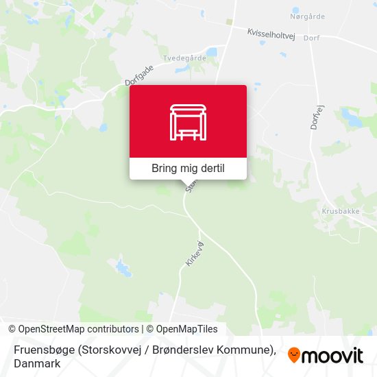 Fruensbøge (Storskovvej / Brønderslev Kommune) kort