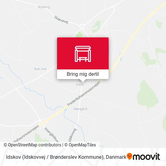Idskov (Idskovvej / Brønderslev Kommune) kort