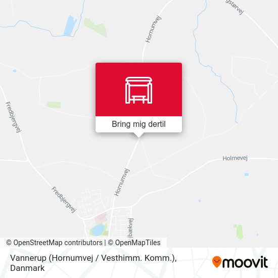Vannerup (Hornumvej / Vesthimm. Komm.) kort