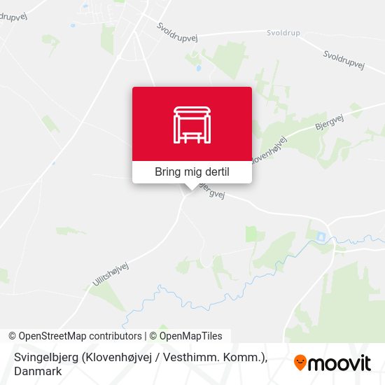 Svingelbjerg (Klovenhøjvej / Vesthimm. Komm.) kort