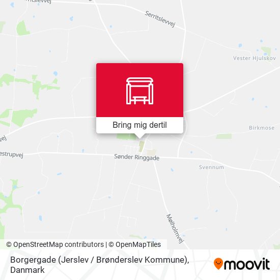 Borgergade (Jerslev / Brønderslev Kommune) kort