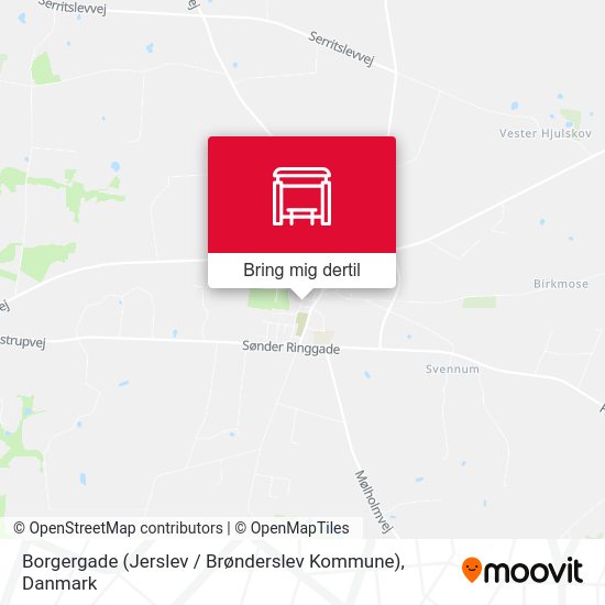 Borgergade (Jerslev / Brønderslev Kommune) kort