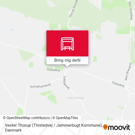 Vester Thorup (Thistedvej / Jammerbugt Kommune) kort