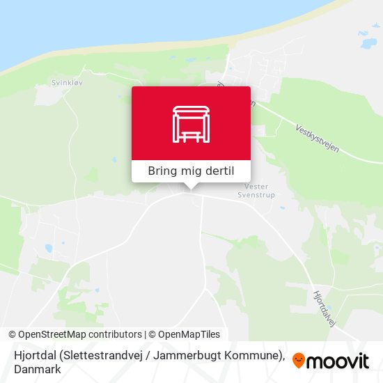 Hjortdal (Slettestrandvej / Jammerbugt Kommune) kort