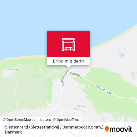 Slettestrand (Slettestrandvej / Jammerbugt Komm.) kort