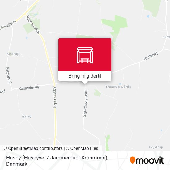 Husby (Husbyvej / Jammerbugt Kommune) kort