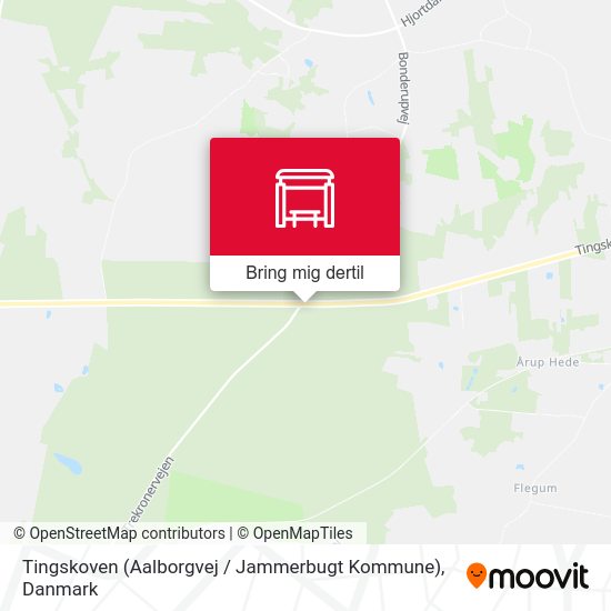 Tingskoven (Aalborgvej / Jammerbugt Kommune) kort