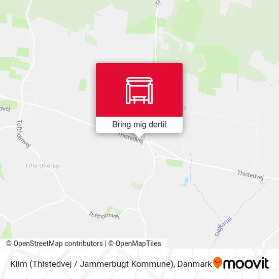 Klim (Thistedvej / Jammerbugt Kommune) kort