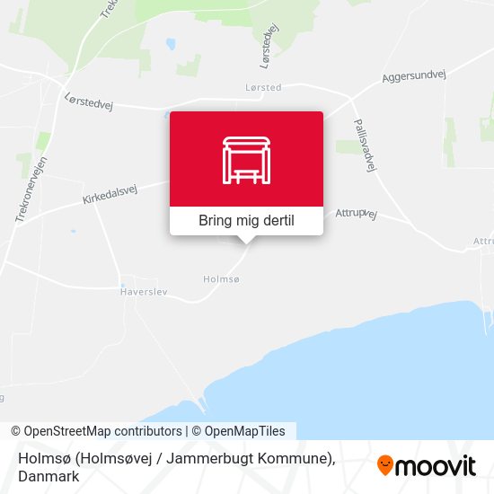 Holmsø (Holmsøvej / Jammerbugt Kommune) kort