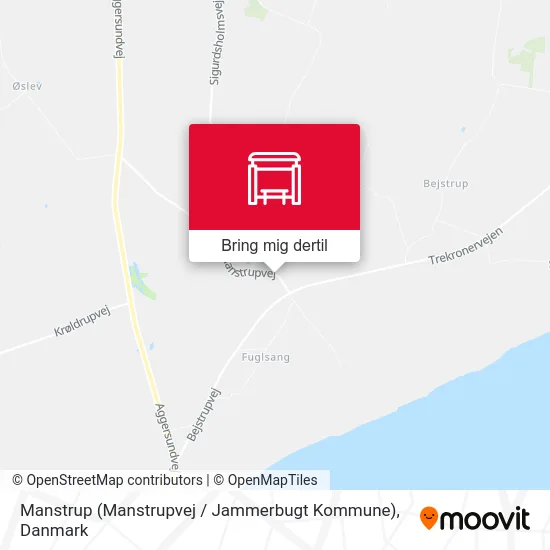 Manstrup (Manstrupvej / Jammerbugt Kommune) kort