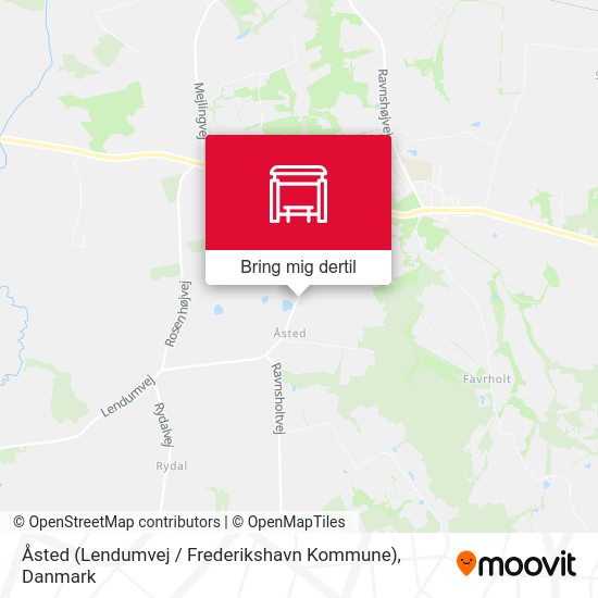 Åsted (Lendumvej / Frederikshavn Kommune) kort