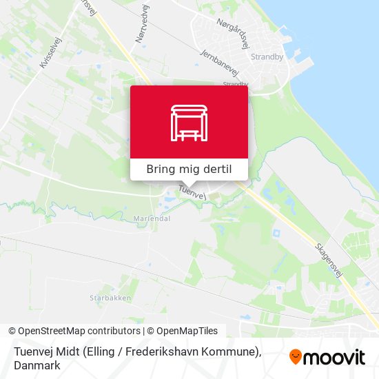 Tuenvej Midt (Elling / Frederikshavn Kommune) kort