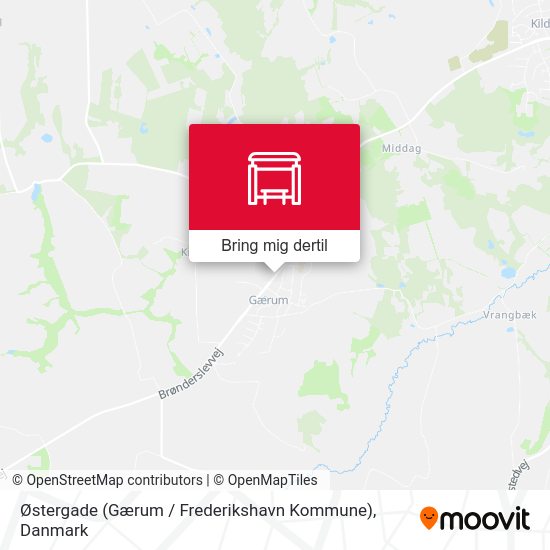 Østergade (Gærum / Frederikshavn Kommune) kort
