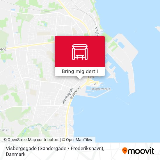 Visbergsgade (Søndergade / Frederikshavn) kort