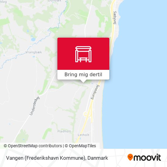 Vangen (Frederikshavn Kommune) kort