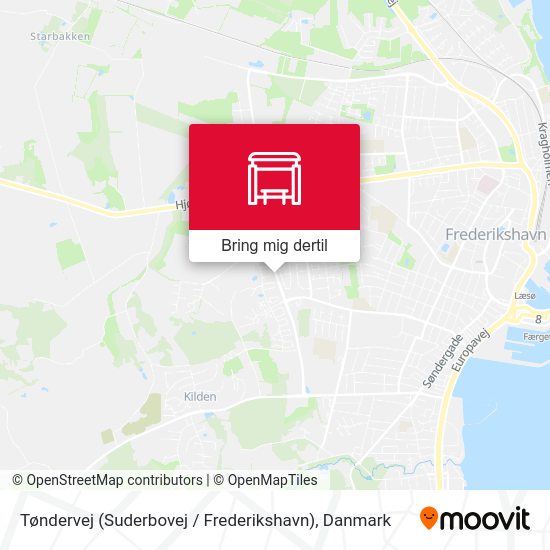 Tøndervej (Suderbovej / Frederikshavn) kort