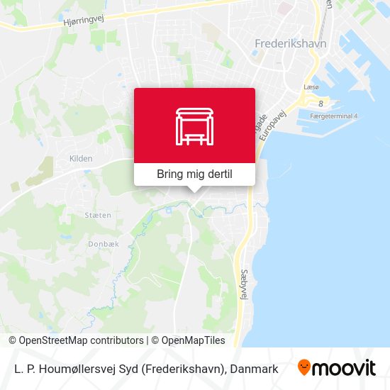 L. P. Houmøllersvej Syd (Frederikshavn) kort