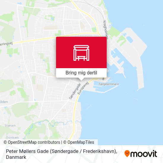Peter Møllers Gade (Søndergade / Frederikshavn) kort