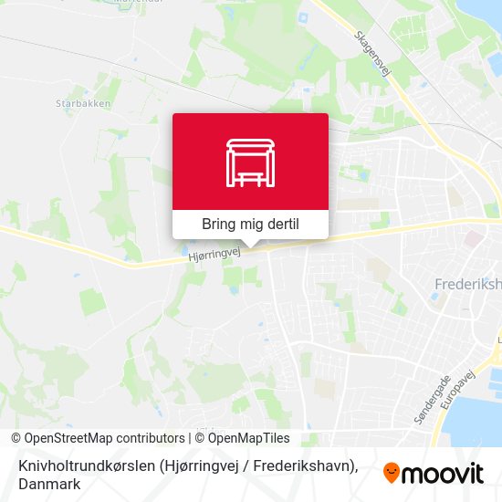 Knivholtrundkørslen (Hjørringvej / Frederikshavn) kort
