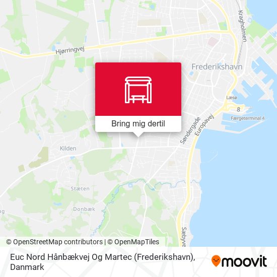 Euc Nord Hånbækvej Og Martec (Frederikshavn) kort