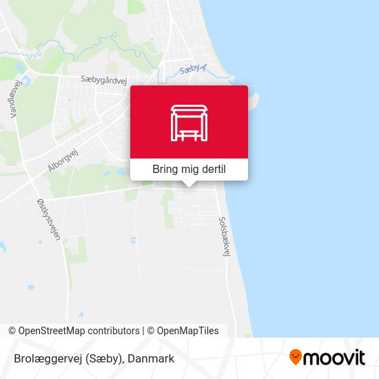 Brolæggervej (Sæby) kort