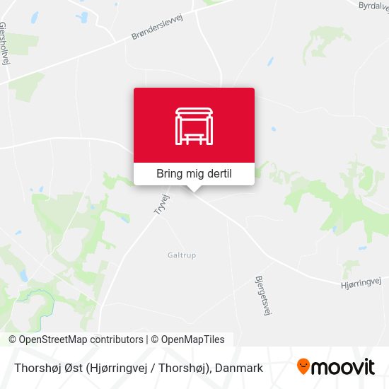 Thorshøj Øst (Hjørringvej / Thorshøj) kort