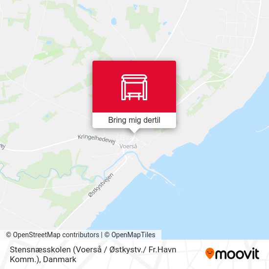 Stensnæsskolen (Voerså / Østkystv./ Fr.Havn Komm.) kort