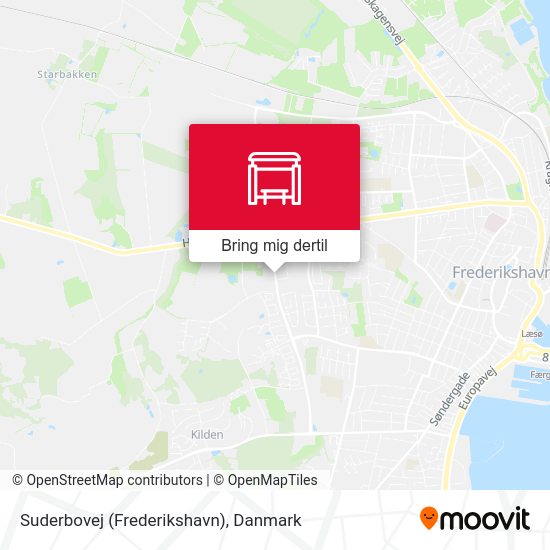 Suderbovej (Frederikshavn) kort