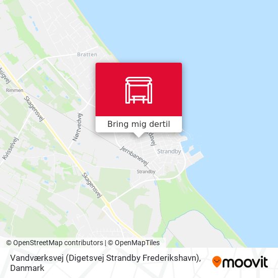 Vandværksvej (Digetsvej Strandby Frederikshavn) kort