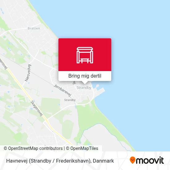 Havnevej (Strandby / Frederikshavn) kort