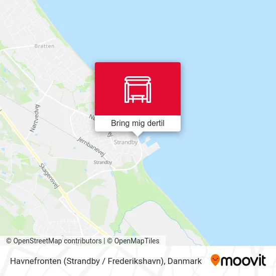 Havnefronten (Strandby / Frederikshavn) kort