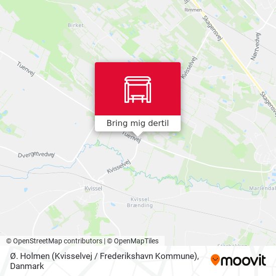 Ø. Holmen (Kvisselvej / Frederikshavn Kommune) kort