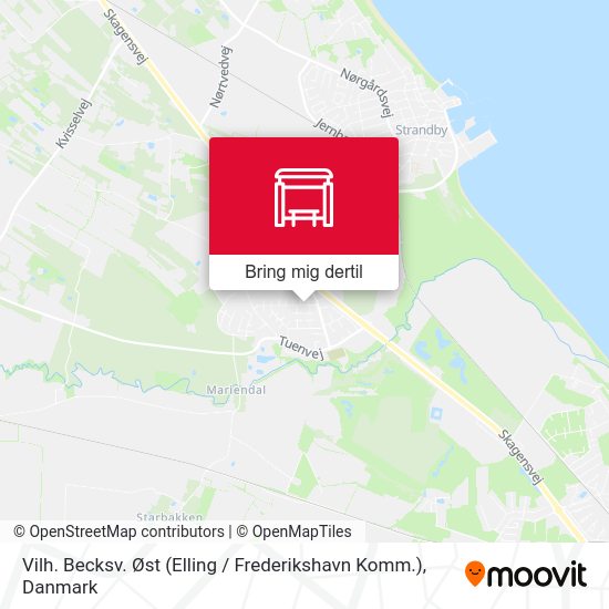 Vilh. Becksv. Øst (Elling / Frederikshavn Komm.) kort