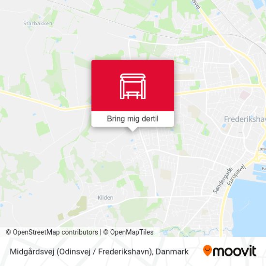 Midgårdsvej (Odinsvej / Frederikshavn) kort