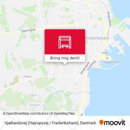 Sjællandsvej (Højrupsvej / Frederikshavn) kort