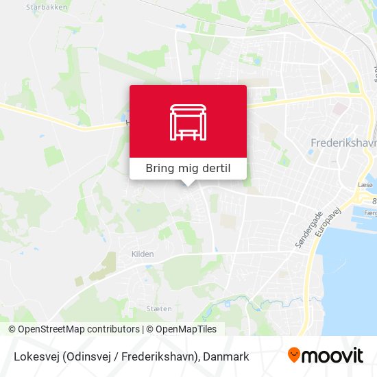 Lokesvej (Odinsvej / Frederikshavn) kort