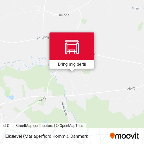 Elkærvej (Mariagerfjord Komm.) kort