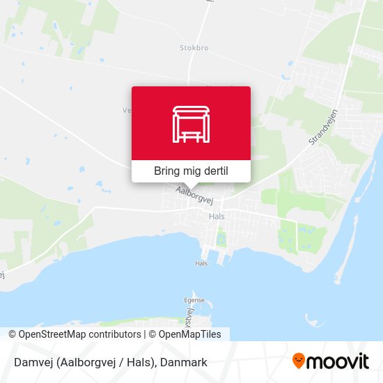 Damvej  (Aalborgvej / Hals) kort
