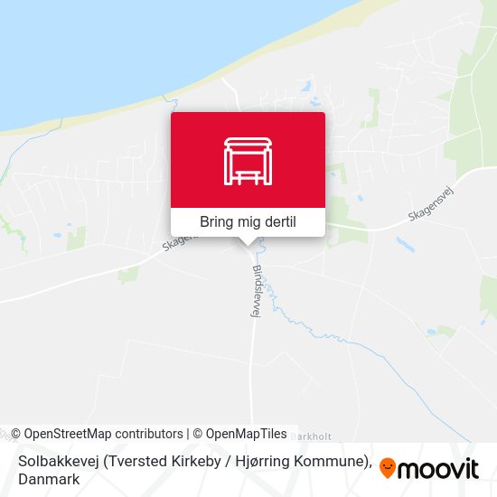 Solbakkevej (Tversted Kirkeby / Hjørring Kommune) kort