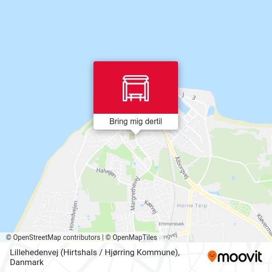 Lillehedenvej (Hirtshals / Hjørring Kommune) kort