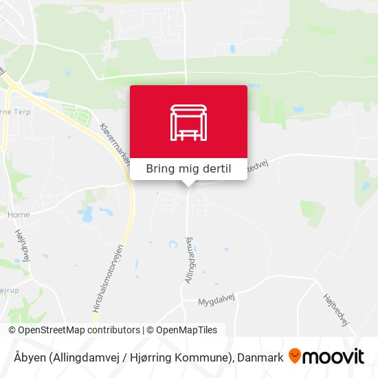 Åbyen (Allingdamvej / Hjørring Kommune) kort