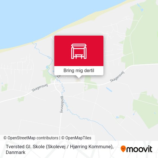 Tversted Gl. Skole (Skolevej / Hjørring Kommune) kort